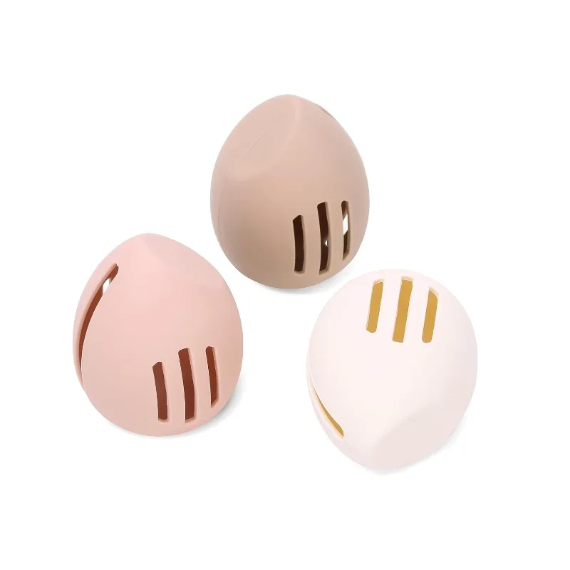 Beauty Makeup Egg - Caja de esponja de silicona transpirable