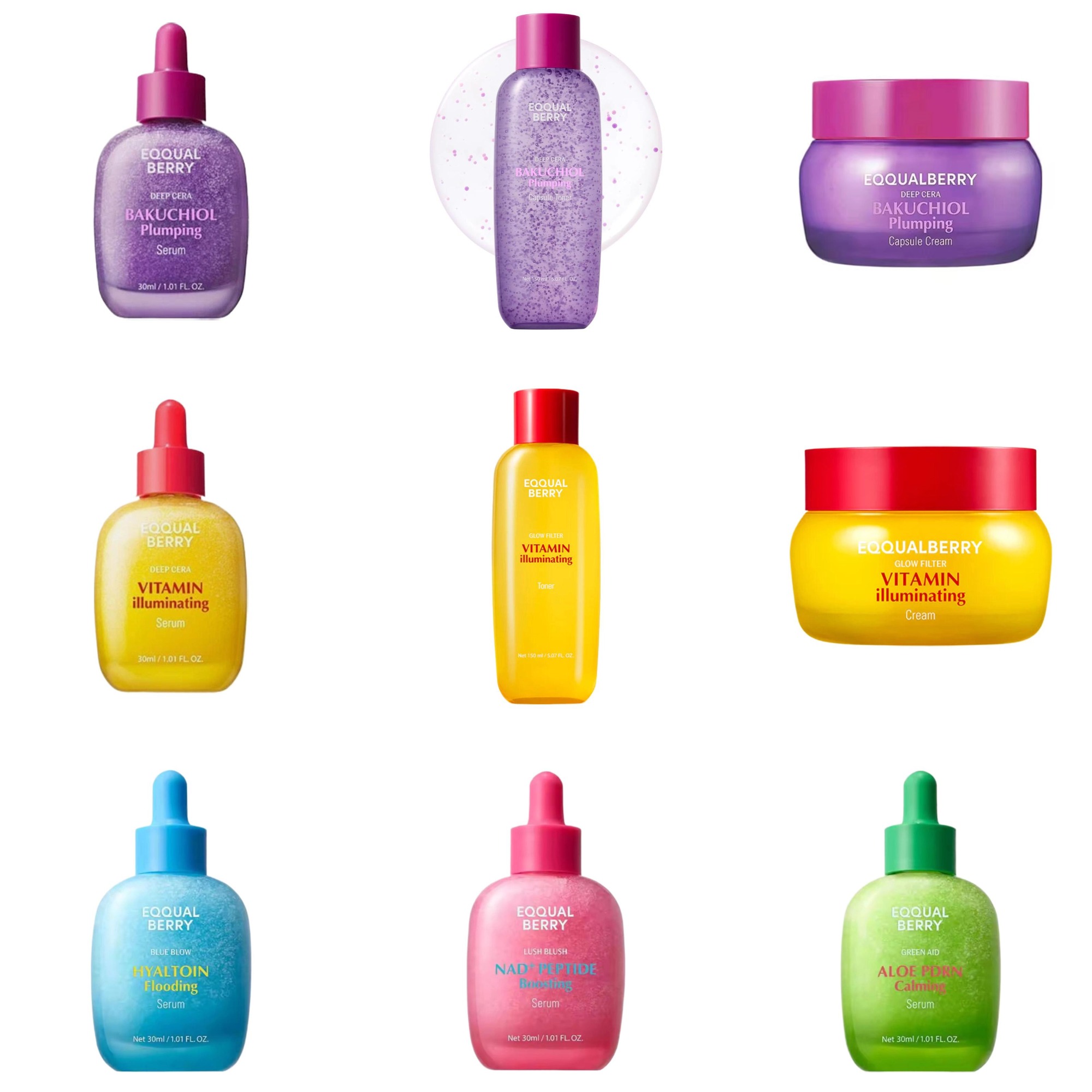 Vitamin C Serum Face - Suero Reafirmante EQQUALBERRY BAKUCHIOL 5,000 PPM,