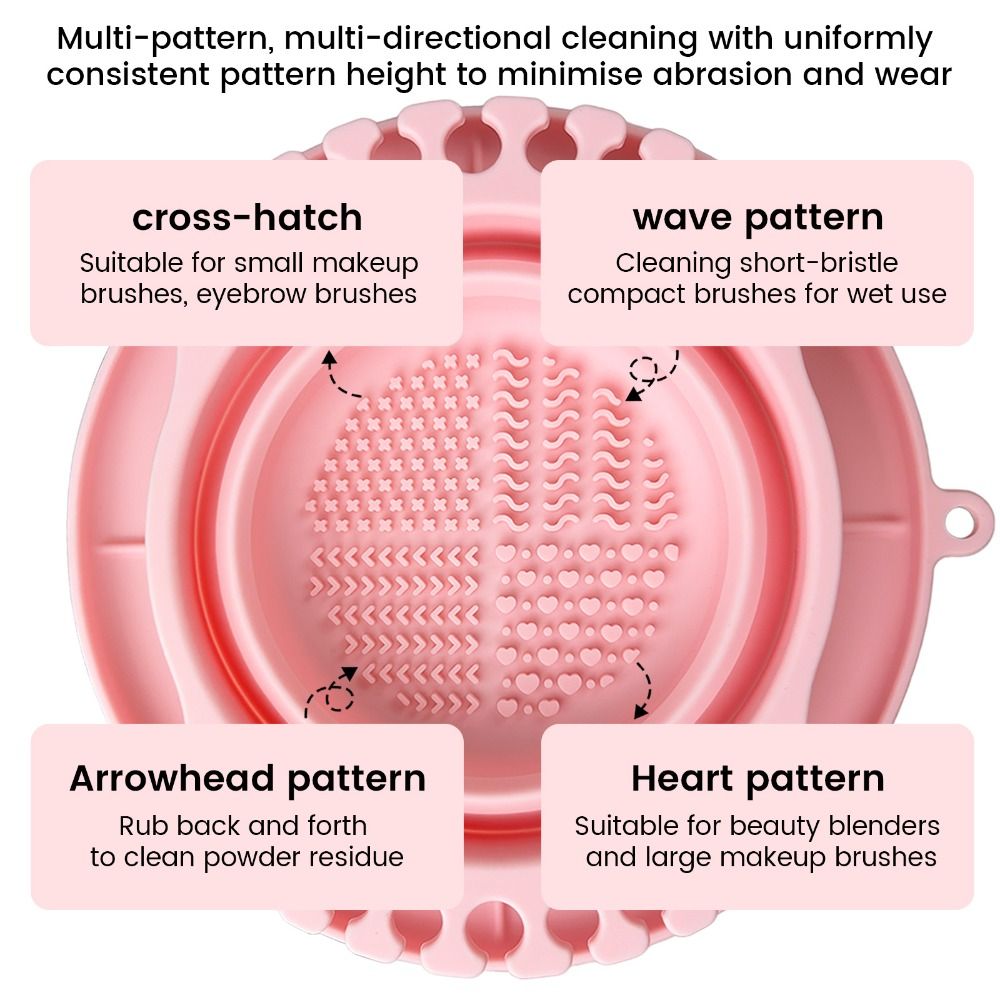 Makeup Brush Set - Tazón de Silicona para Limpiar Brochas