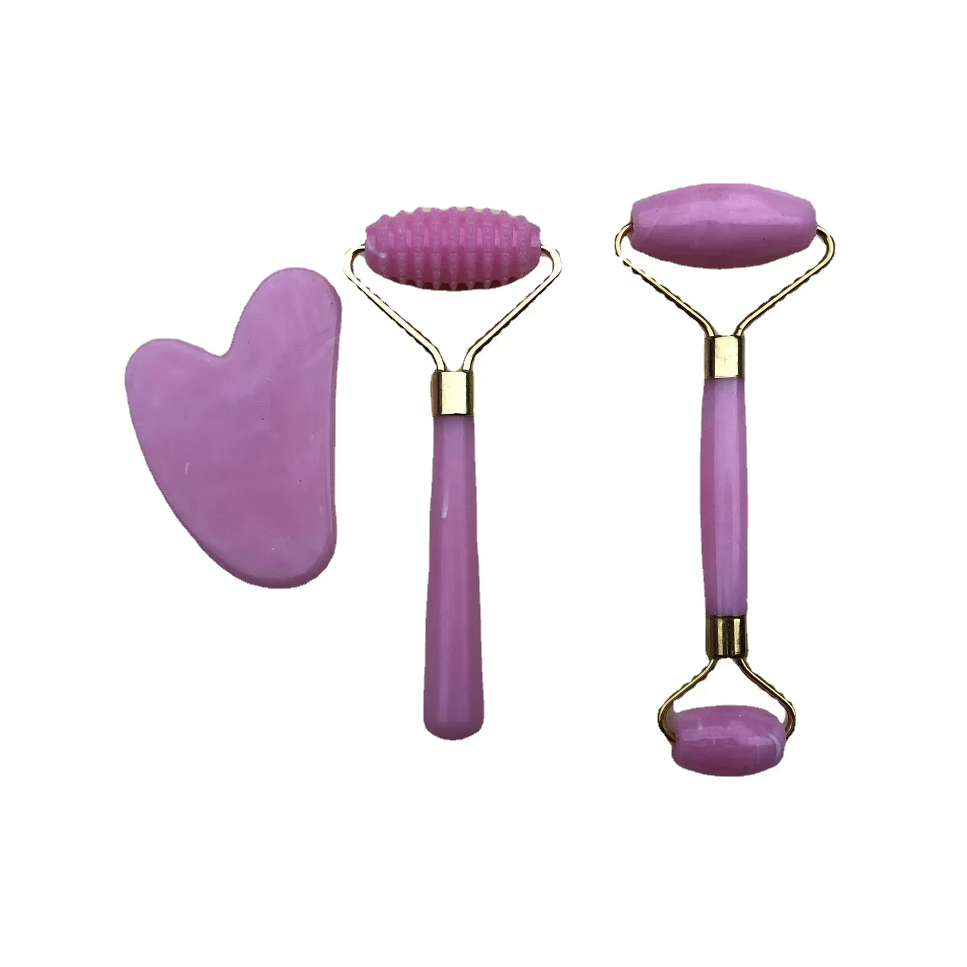Jade Roller Gua Sha - Masajeador de rodillo de resina para
