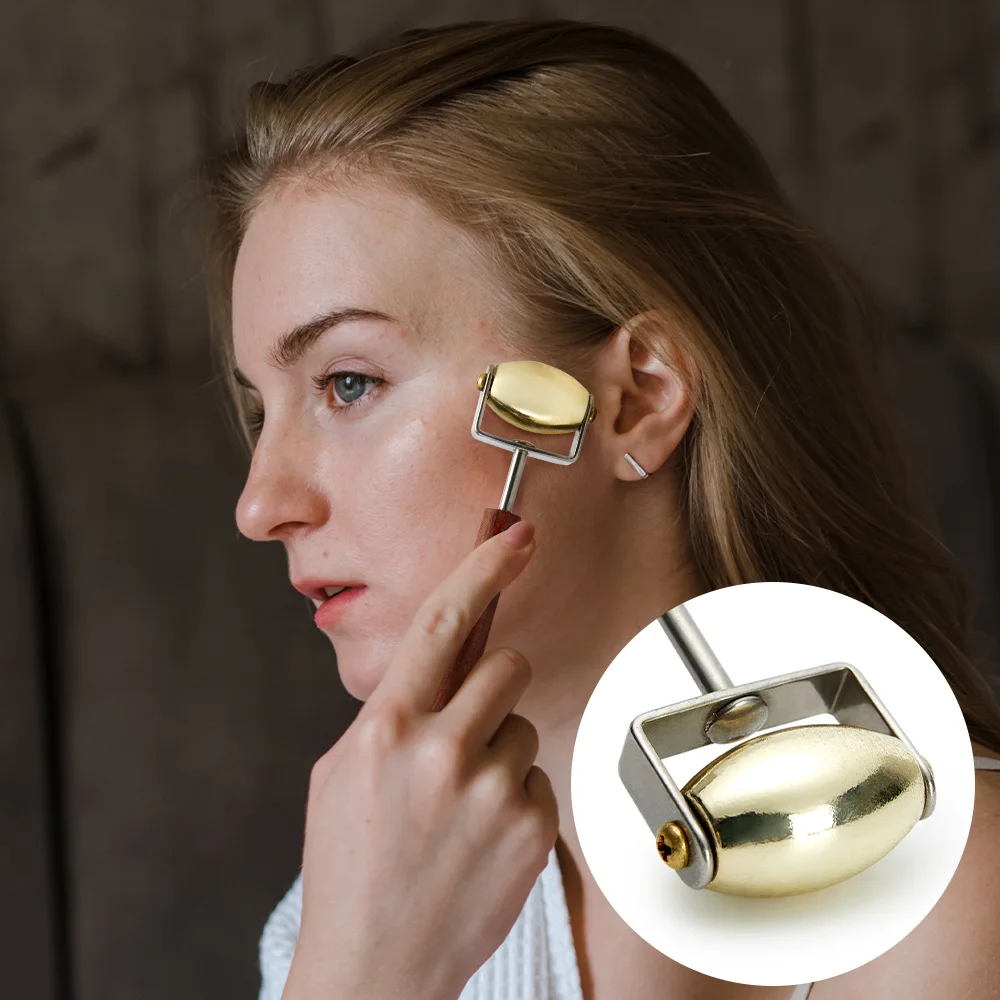 Jade Roller Gua Sha - Rodillo de Jade de Doble Cabeza