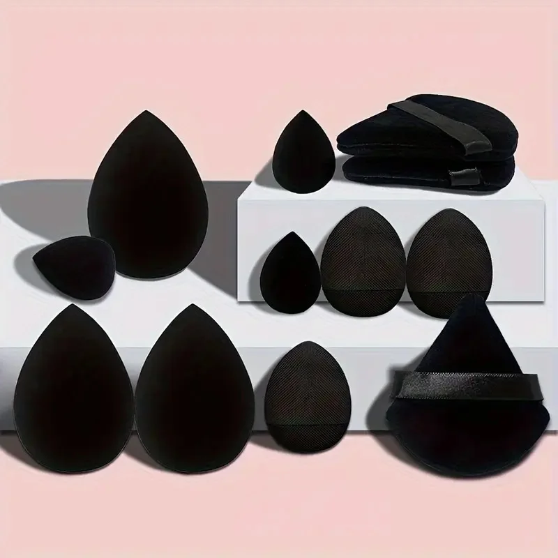 Beauty Makeup Egg - 12 unids/bolsa juego de esponjas de