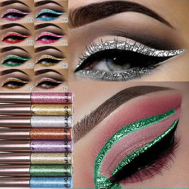 Beauty Linasi Makeup - Delineador Líquido de Diamantes de 16