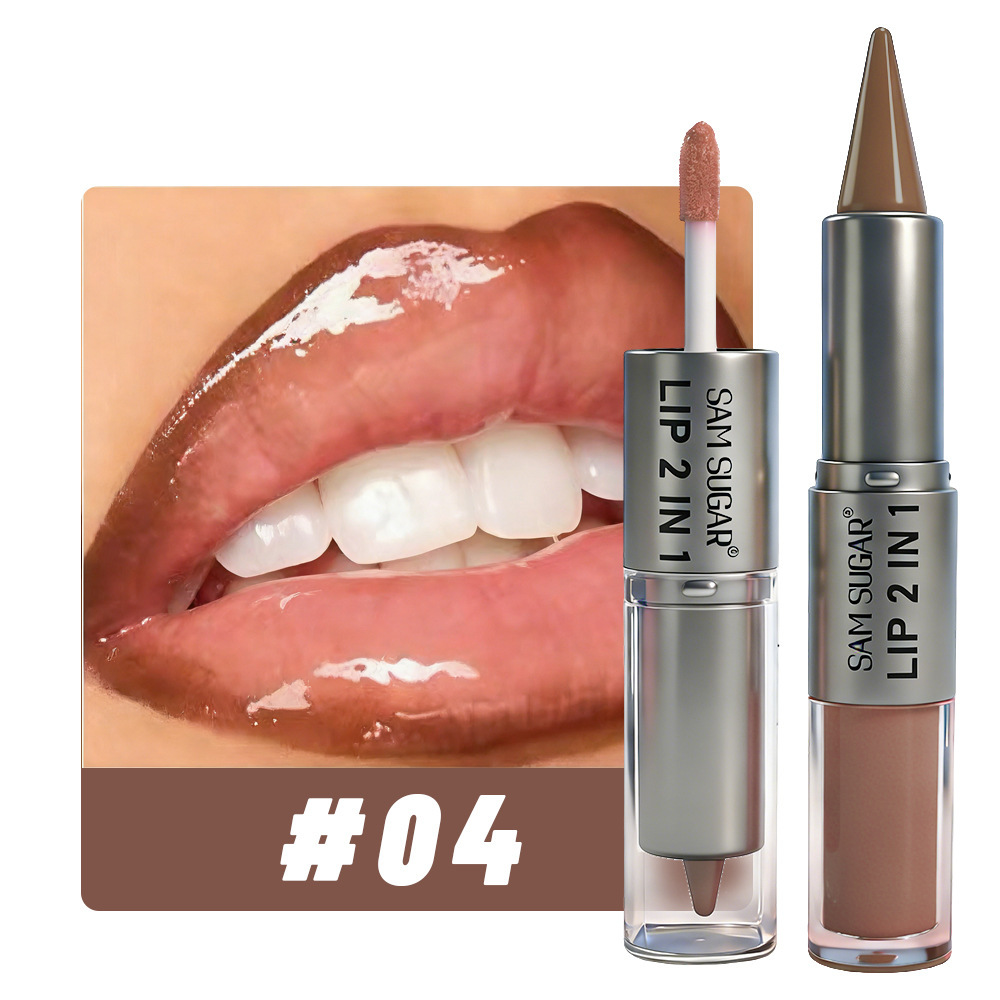 Lip Gloss Plumping - Delineador de Labios y Brillo Labial