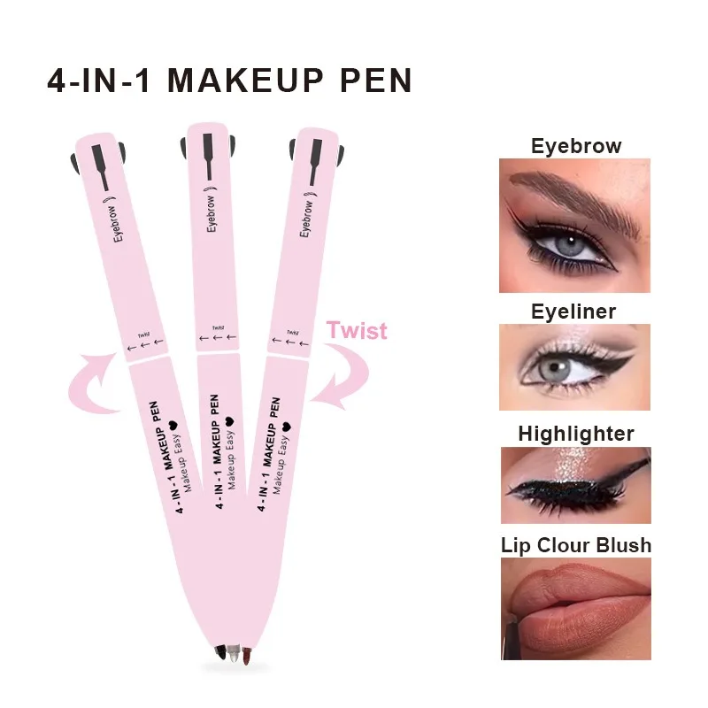 Lápiz de cejas 4 en 1, delinea - Beauty Linasi Makeup reseña y precio