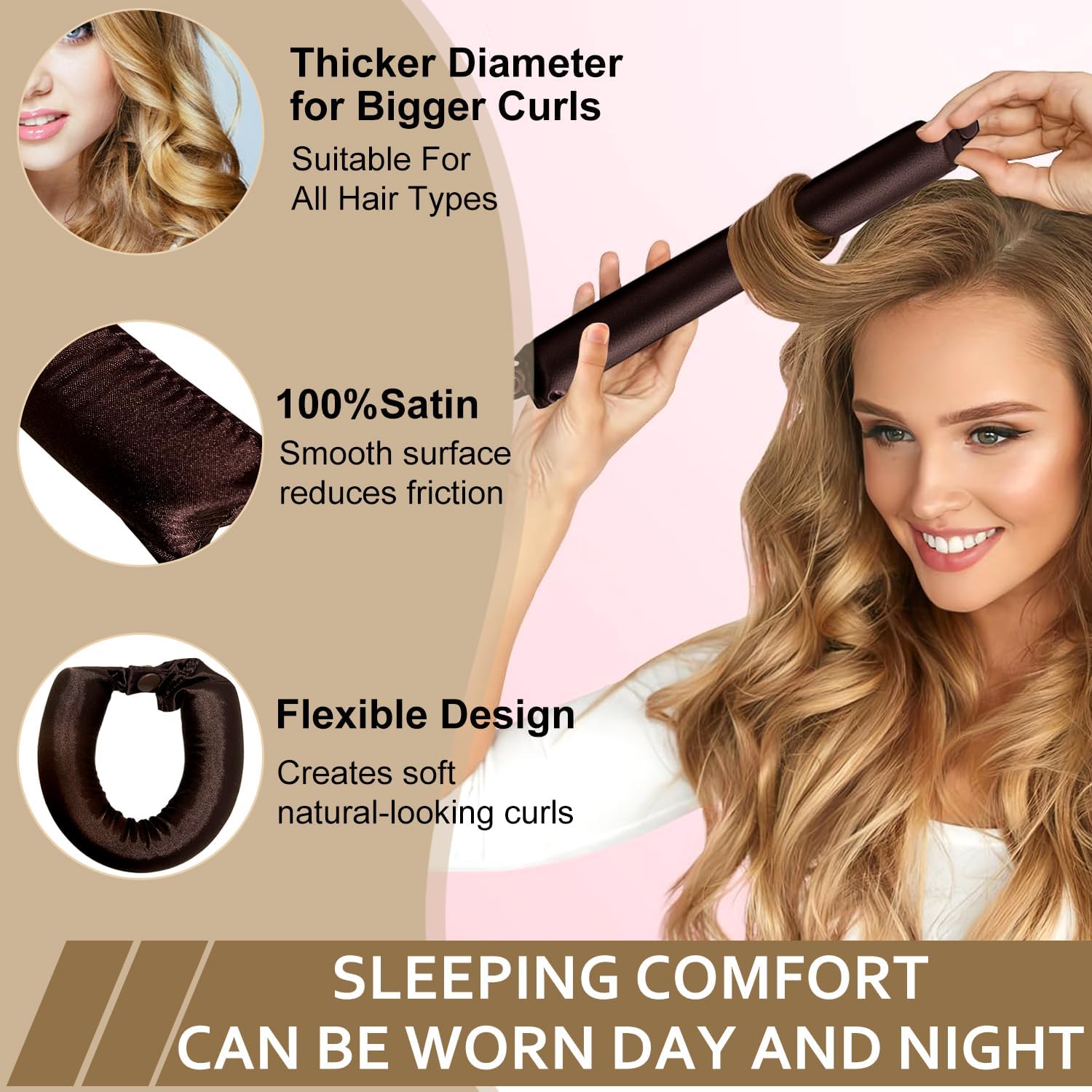 Varilla rizadora sin calor, di - Hair Curling Wand reseña y precio