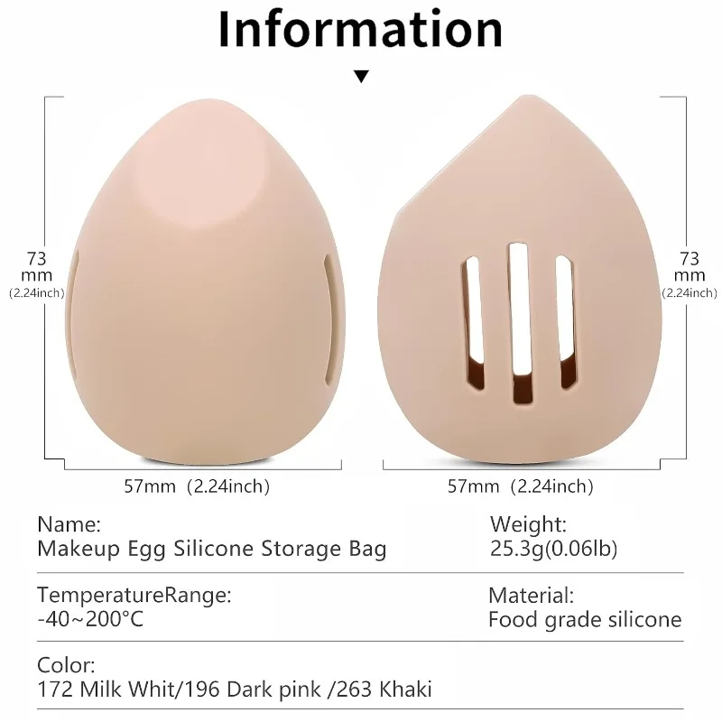 Caja de esponja de silicona tr - Beauty Makeup Egg reseña y precio