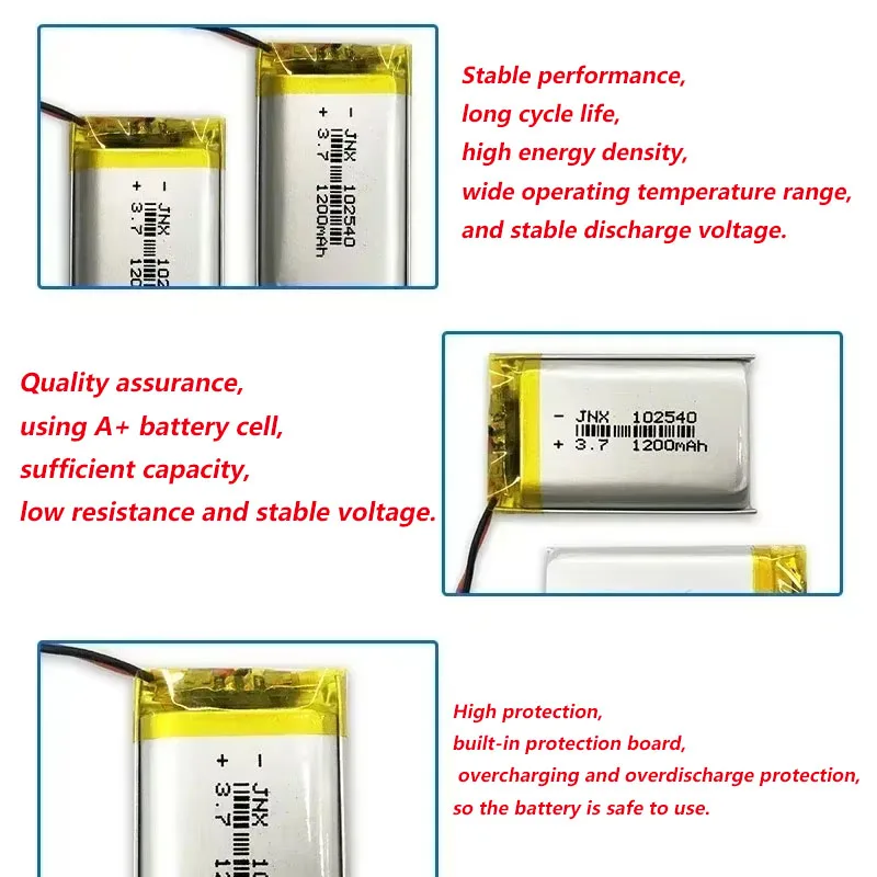 102540 3,7 V 1200 mAh batería  - Beauty Makeup Game reseña y precio