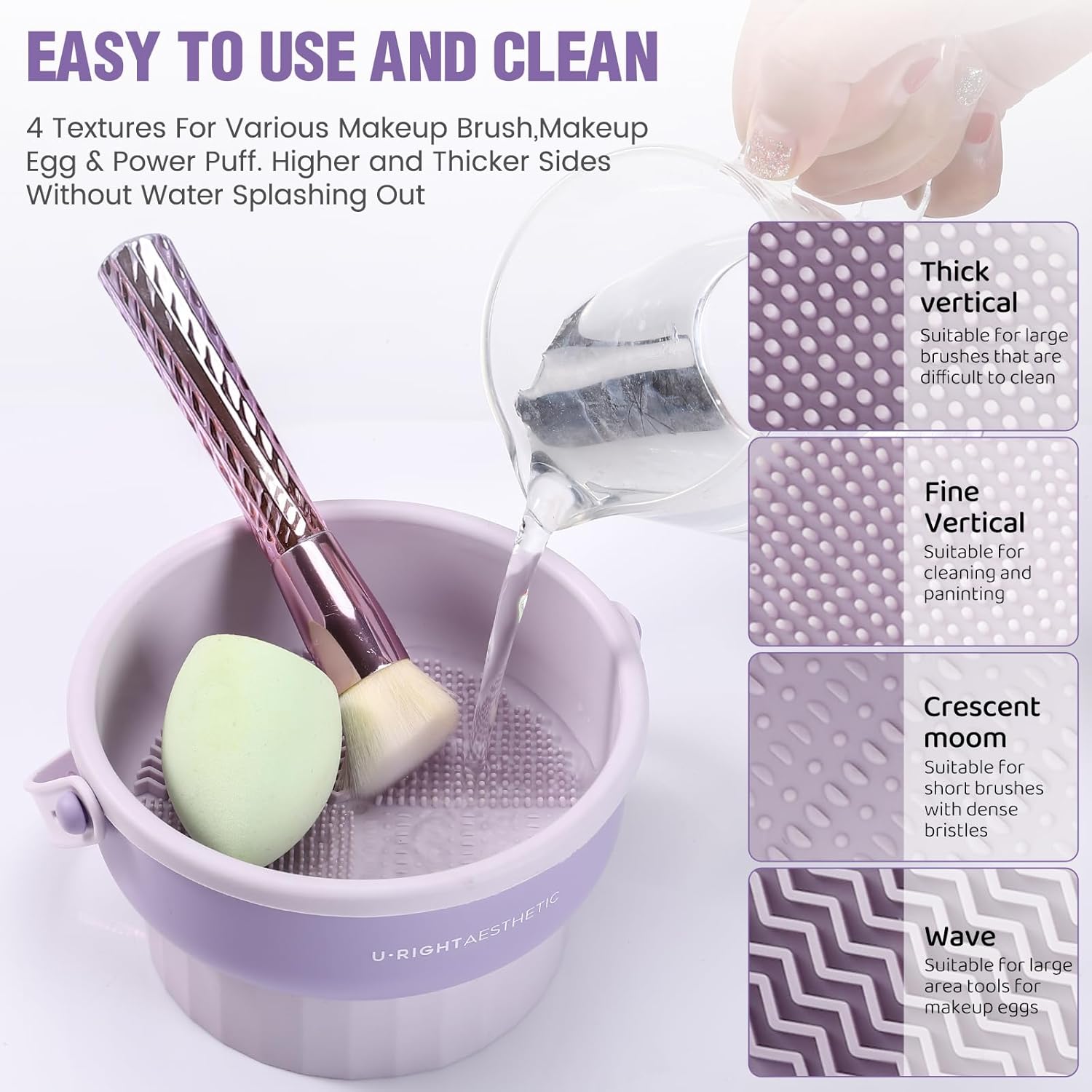 Tazón de limpieza para brochas - Makeup Brush Set reseña y precio