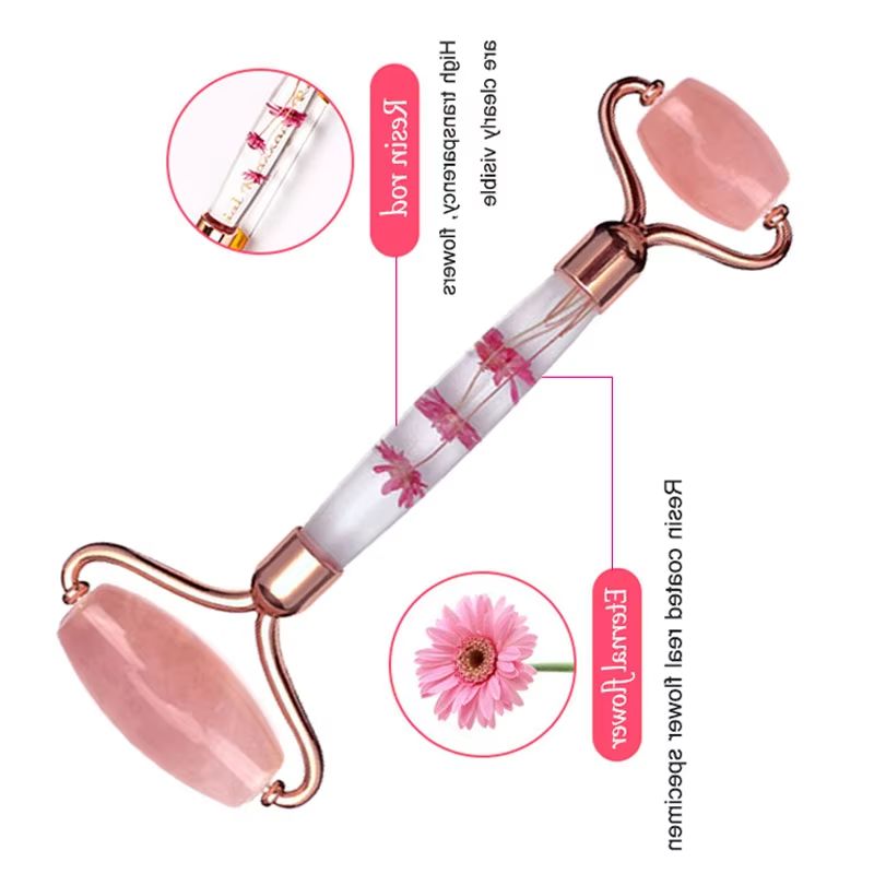 Rodillo Facial de Cuarzo Rosa  - Jade Roller Gua Sha reseña y precio