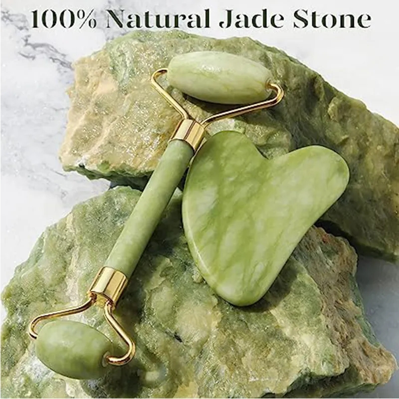 Rodillo de Jade Natural, juego - Jade Roller Gua Sha reseña y precio