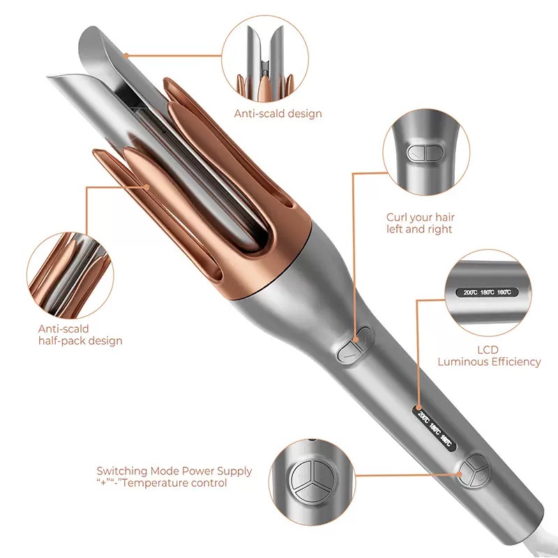 Rizador automático de iones ne - Hair Curling Wand reseña y precio