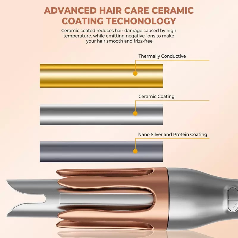 Rizador automático de iones ne - Hair Curling Wand reseña y precio