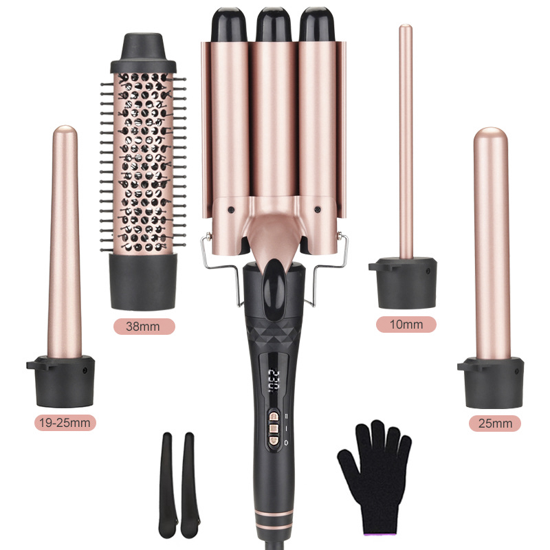 Set de rizador de pelo 5 en 1  - Hair Curling Wand reseña y precio