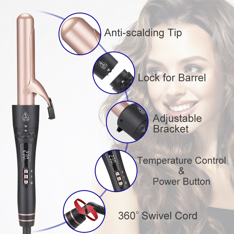 Set de rizador de pelo 5 en 1  - Hair Curling Wand reseña y precio