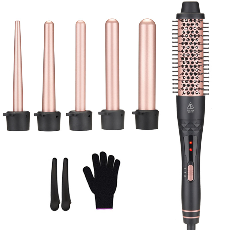 Set de rizador de pelo 5 en 1  - Hair Curling Wand reseña y precio