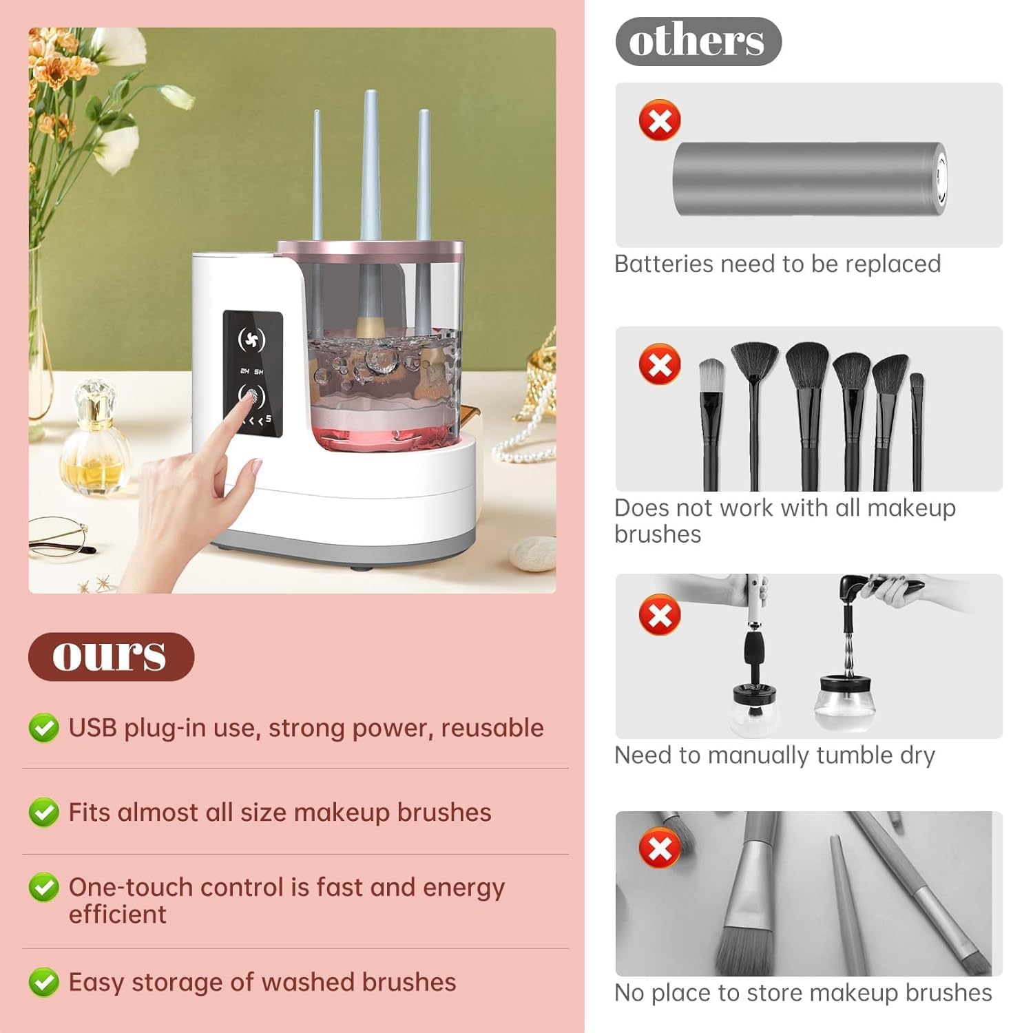 Máquina Limpiadora de Brochas  - Makeup Brush Set reseña y precio