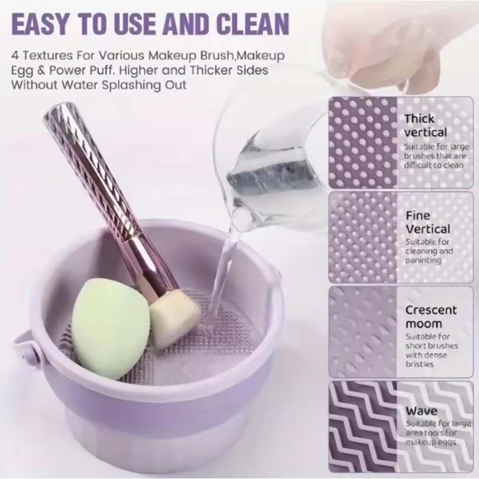 Tazón de limpieza para brochas - Makeup Brush Set reseña y precio