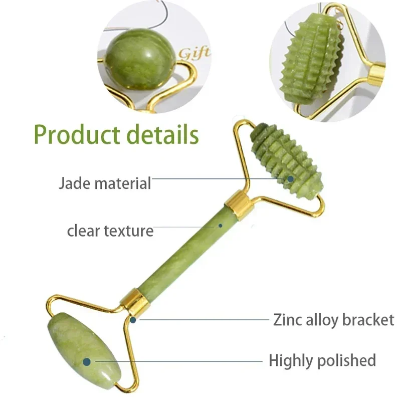Rodillo Facial de Jade Natural - Jade Roller Gua Sha reseña y precio