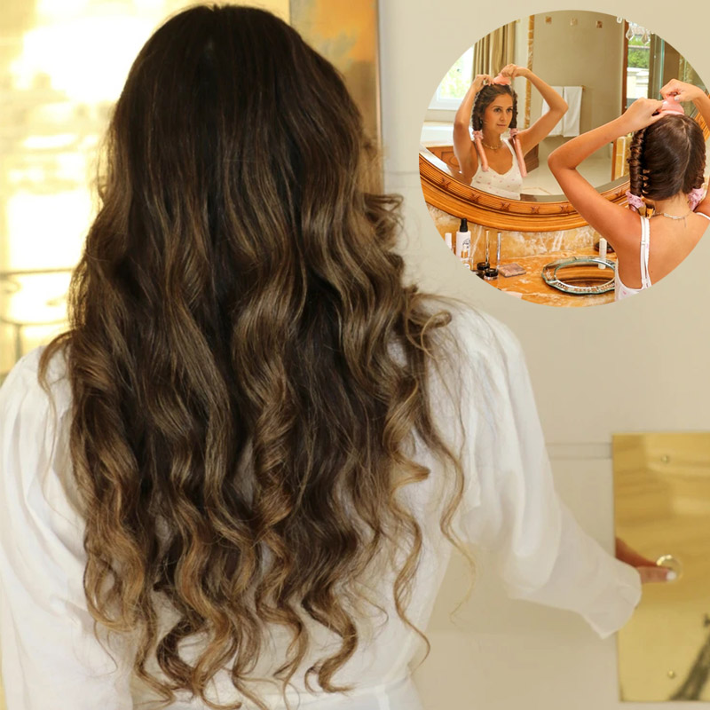 Barra de rizado sin calor para - Hair Curling Wand reseña y precio