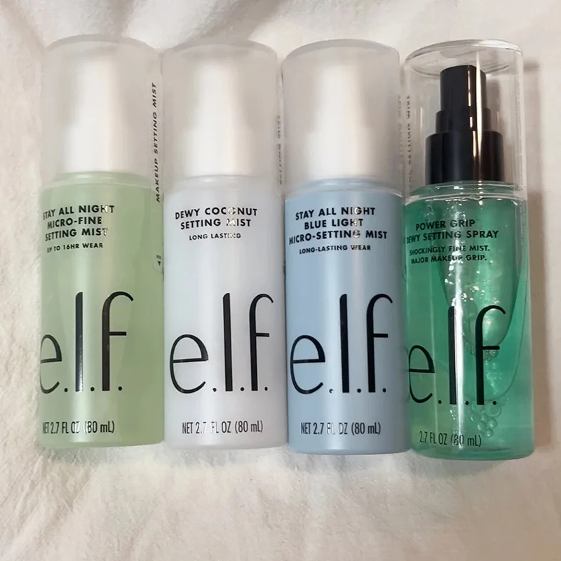 Elf maquillaje Power Grip Dewy - Makeup Fixing Mist reseña y precio