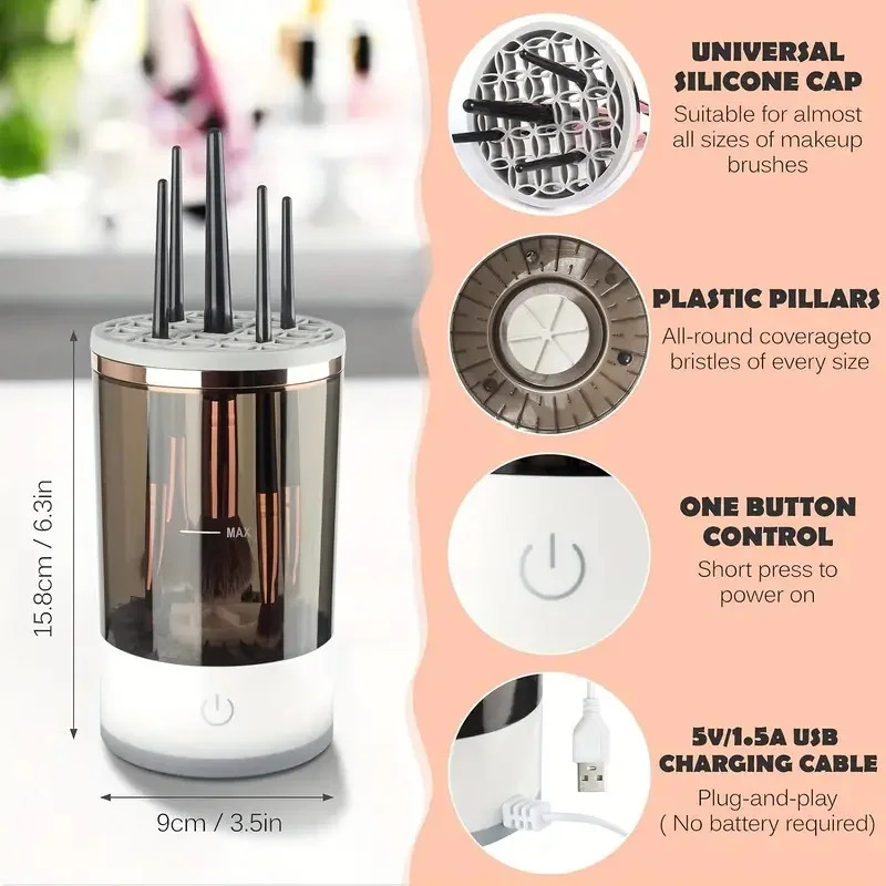 Limpiador de brochas de maquil - Makeup Brush Set reseña y precio